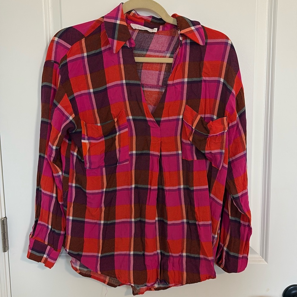 Boutique plaid top